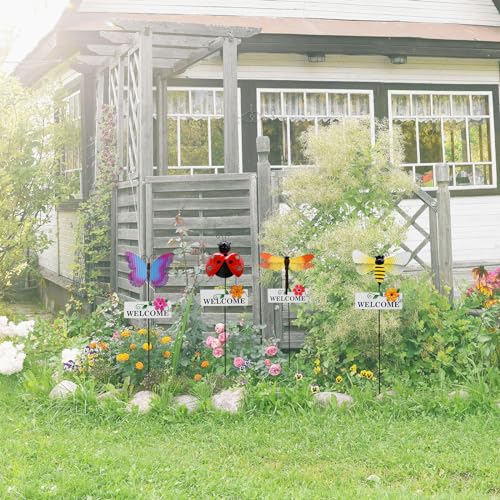 Metal Insects Garden Stake