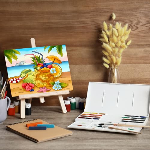 10 Pieces Large Summer Unfinished Wood Crafts to Paint for Adults