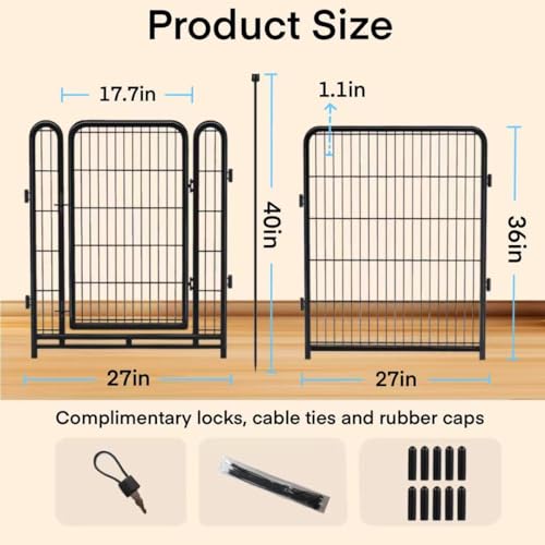 36 inch High 8 Panels Total 17.7 Ft (8 Count)