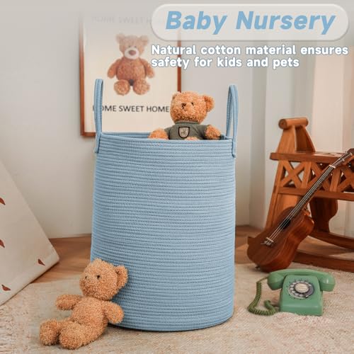100L Cotton Rope Laundry Basket Hamper