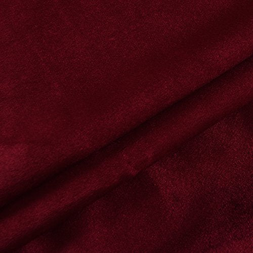 Set of 2 Velvet Room Darkening Blackout Curtain Panel Drapes Drapery 52 Inch Wide by 63 Inch Length with Grommet (2 Count)