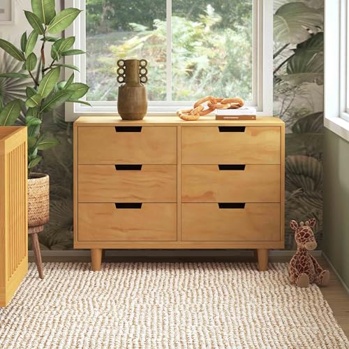 Marley 6 Drawer Double Dresser in Honey
