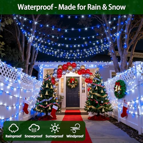 300 LED 75FT Christmas String Lights Outdoor (75 Foot)