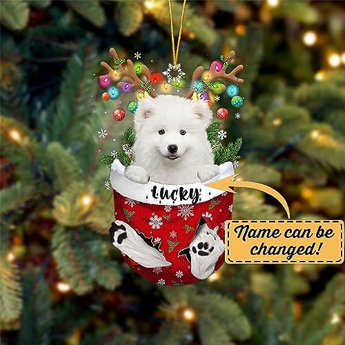 Samoyed Dog Christmas Ornament