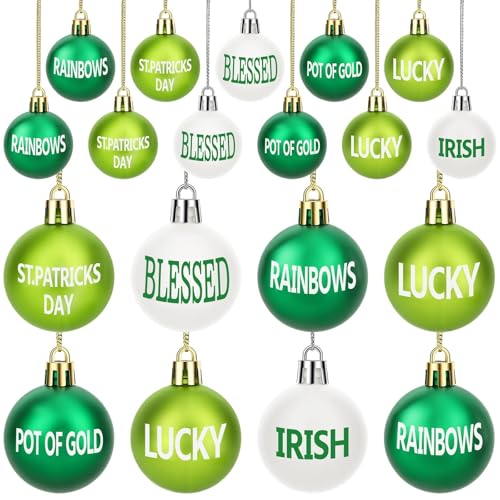 24 Pcs St. Patrick’s Day Hanging Ornaments for Tree Decorations (24 Count)