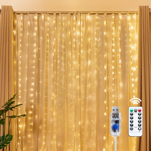 300 LED Fairy Curtain Lights