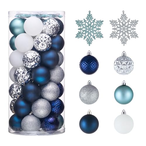 50ct Christmas Tree Decorations Ball Ornaments 2 Inches (50 Count)