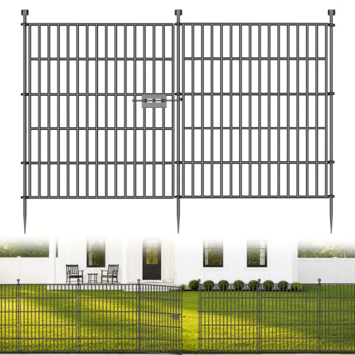 No Dig Garden Fence Outdoor for Yard (62.93 Sq Ft)