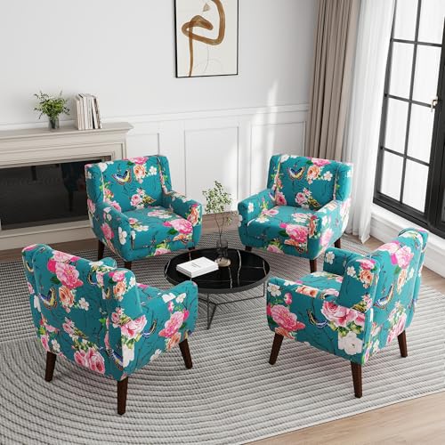 Floral Accent Chairs Set of 4 (4 Count)