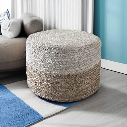 Jute Pouf Ottoman