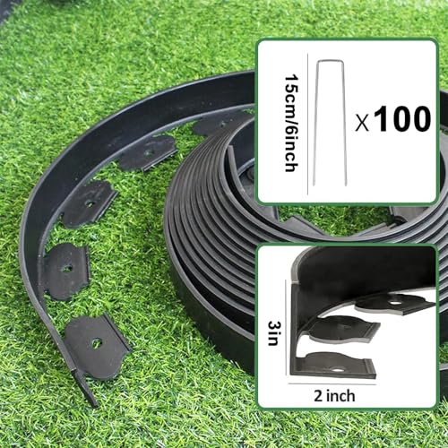 Landscape Edging 3in*66FT (100 Count)