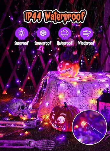 Solar Halloween Lights Outdoor (40 Foot)