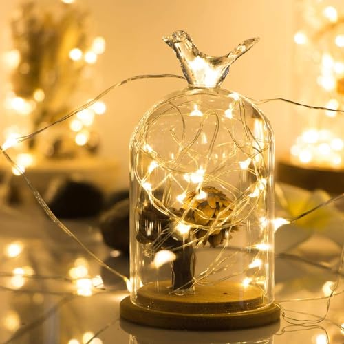 Fairy Lights 4 Pack String Lights Battery Operated 10ft 30 LED Twinkle Lights for Wedding (4 Count)