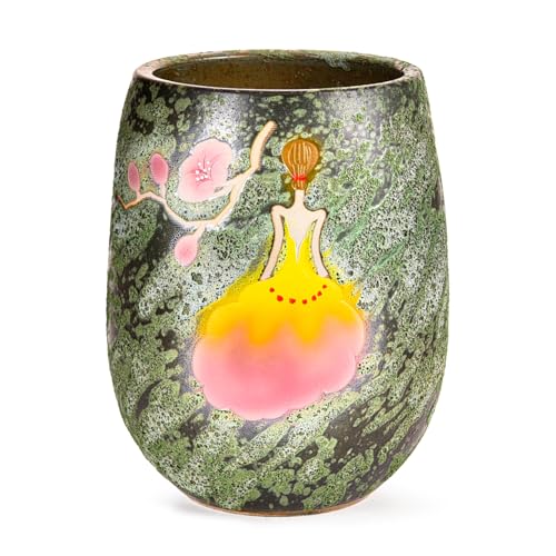 10.6 Inch Hand Painted Ceramic Succulent Plant Pot