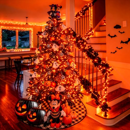 200 LED Orange Halloween Lights Outdoor Indoor Fall Lights Plug in (66 Foot)
