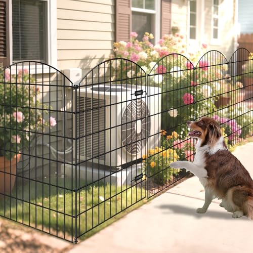 Metal Garden Fence with Gate 48 in x 20.3 ft (11692.8 sq in)