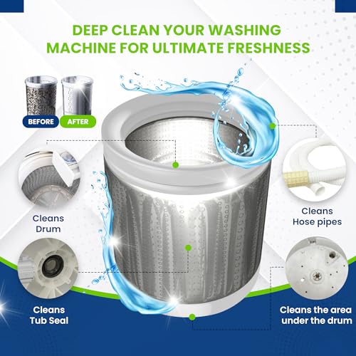 Washing Machine Cleaner Descaler 15 Pack Tablets (15 Count)