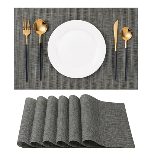Placemats Set of 4 Washable Indoor (6 Count)