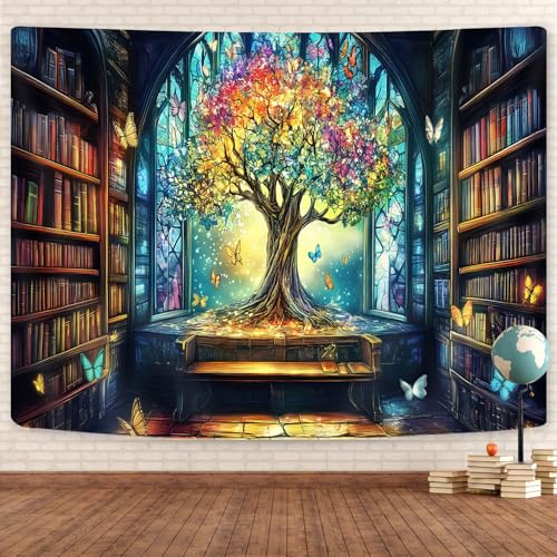 Mysterious Library Tapestry