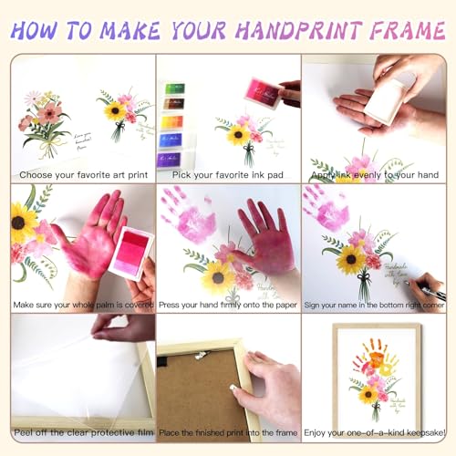 Handprint Art Craft Kit with Flower Bouquet