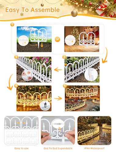 8 Pack Ornate Arch Fence Lights