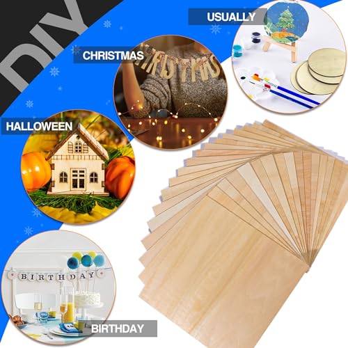30 Pack Basswood Sheets 12"x12"x1 (30 Count)
