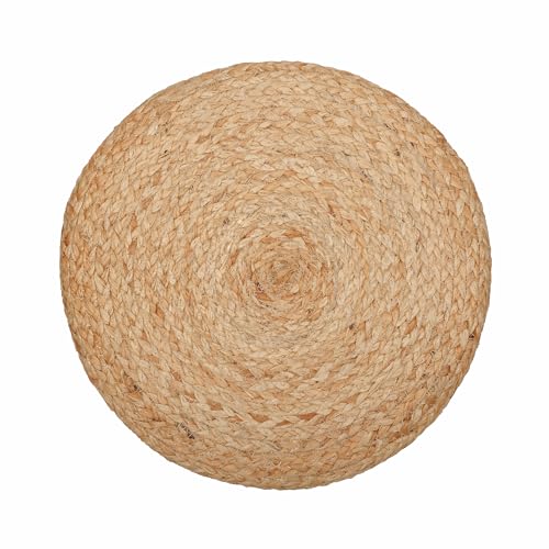 Jute Braided Pouf Ottoman