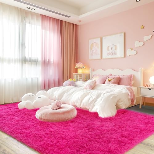 Soft Fluffy Rug for Living Room Bedroom (54 Sq Ft)