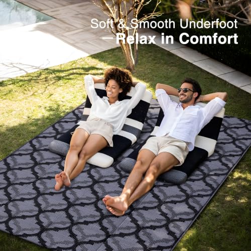 Outdoor Rug 5x8 ft Waterproof Reversible Braided Mat (40 Sq Ft)