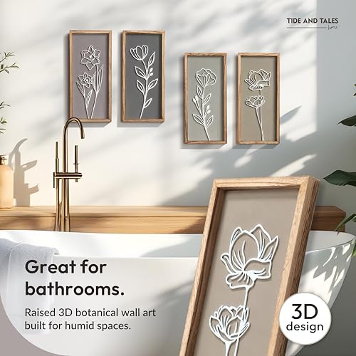 3d Framed Wall Art (4 Count)