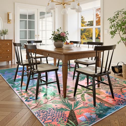 Washable 6x9 Rug for Living Room (54 Sq Ft)