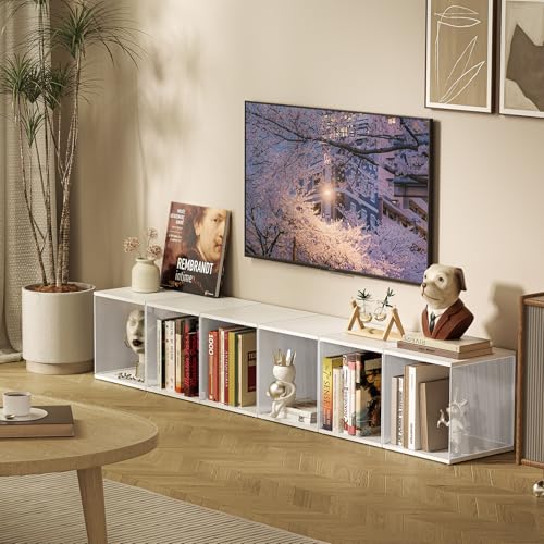 2 Cube Organizer Bookshelves DIY Variable Stackable Cube Storage Organizer for Kid Bedroom (2 Count)