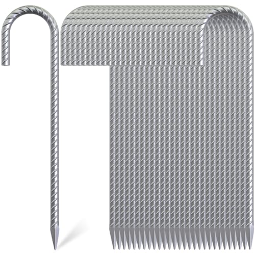 12 Inch J Hook Rebar Stakes 30 Pcs (30 Count)
