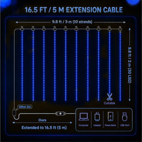 300LED Fairy Curtain Lights