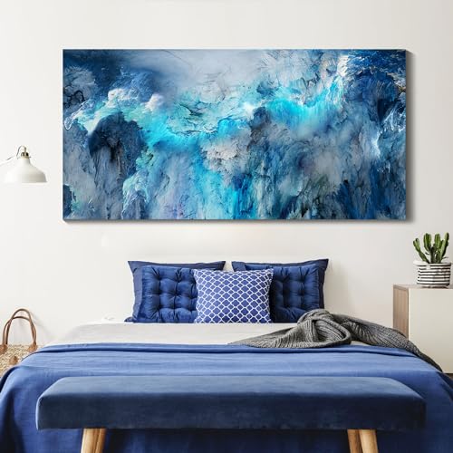 Blue Abstract Canvas Wall Art