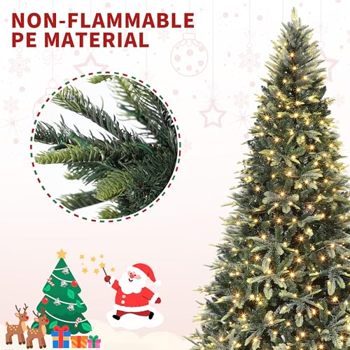 6.5 FT Pre Lit Pencil Christmas Tree