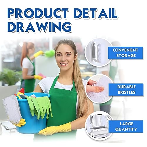 12 Pcs Scrub Brush Bulk for Cleaning with Handle