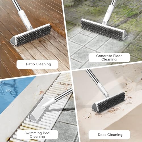 Grout Brush with Long Heavy Duty Handle
