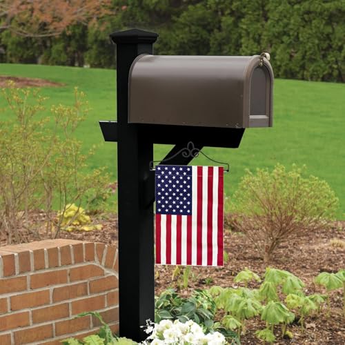 Garden Flag Holder with American Flag Garden Flag Banner Hanger for Wall Outside Yard Small 12x18 Inch