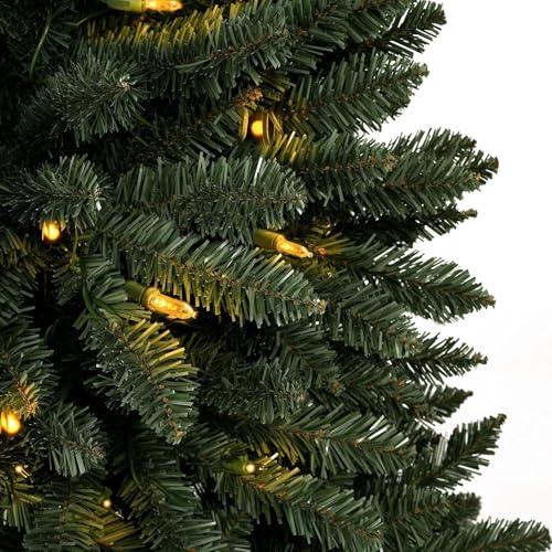 Prague 7.5ft Prelit Artificial Christmas Tree with Foot Pedal