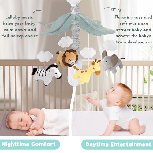 Animals Crib Mobile for Boys & Girls