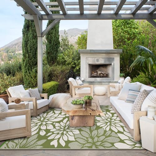 Outdoor Rug Waterproof for Patio Decor (54 Sq Ft)