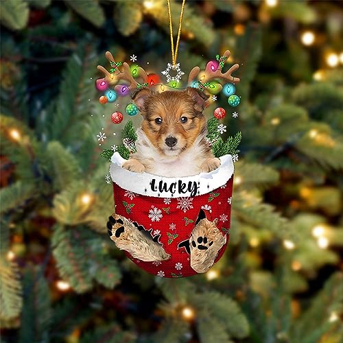 Shetland Sheepdog 2 Dog Christmas Ornament