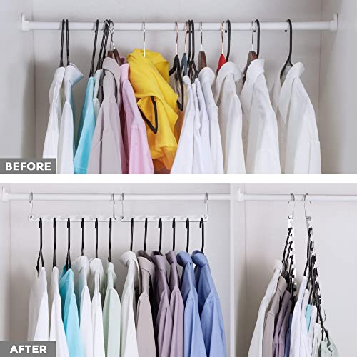 Space Saving Hangers for Clothes 4 Pack (4 Count)