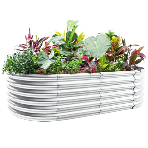 4×2×1.5ft Galvanized Raised Garden Bed Kit
