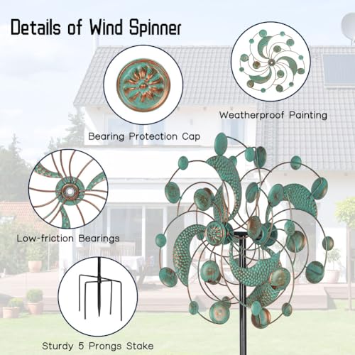 Wind Spinner Kinetic Wind Spinners Outdoor Metal