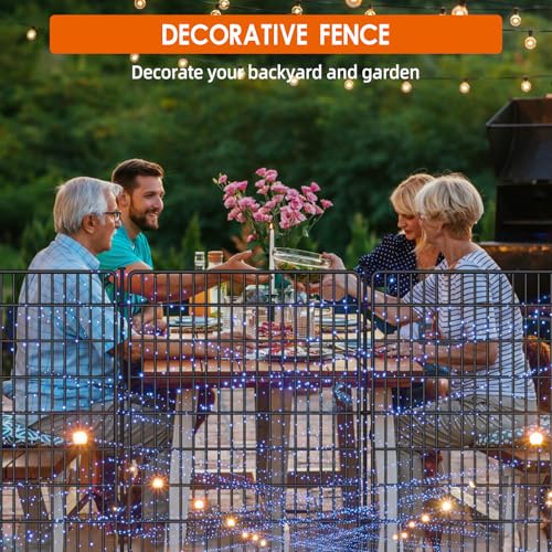 10 Panels No Dig Fence with Gate (7920 sq inch)