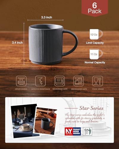 Coffee Mug Set of 6 (6 Count)
