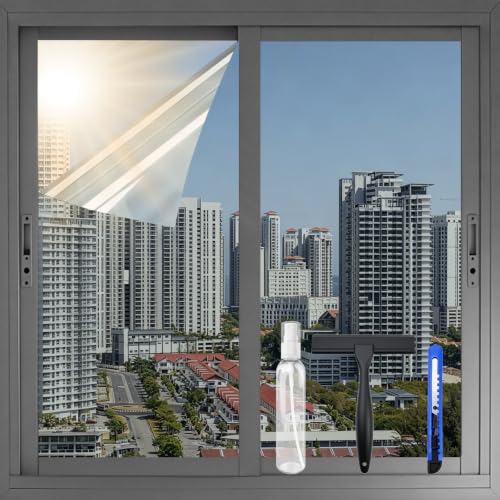 One Way Window Privacy Film with Tools (12.78 Sq Ft)