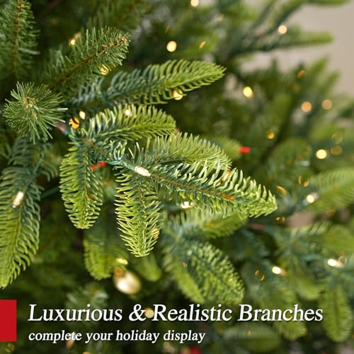 7.5 ft Prelit Christmas Tree with Realistic PE Foliage